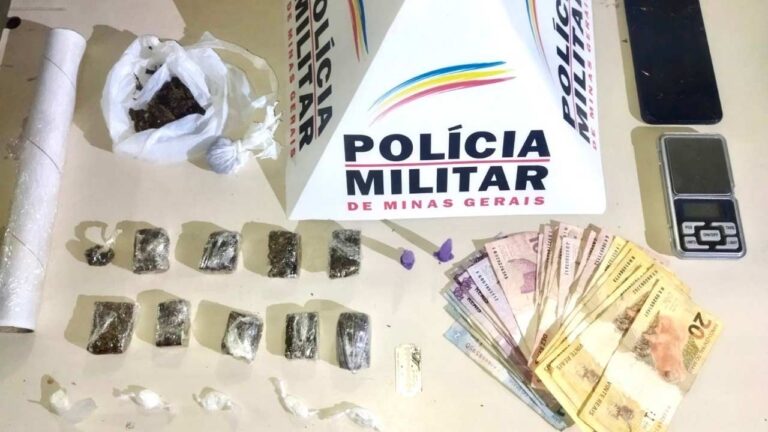 Jovem é preso com muita droga e dinheiro no Primavera, em João Pinheiro
