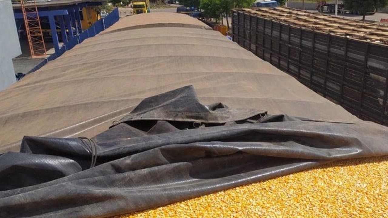 Criminosos roubam 32 toneladas de milho e fazem motorista refém em Minas