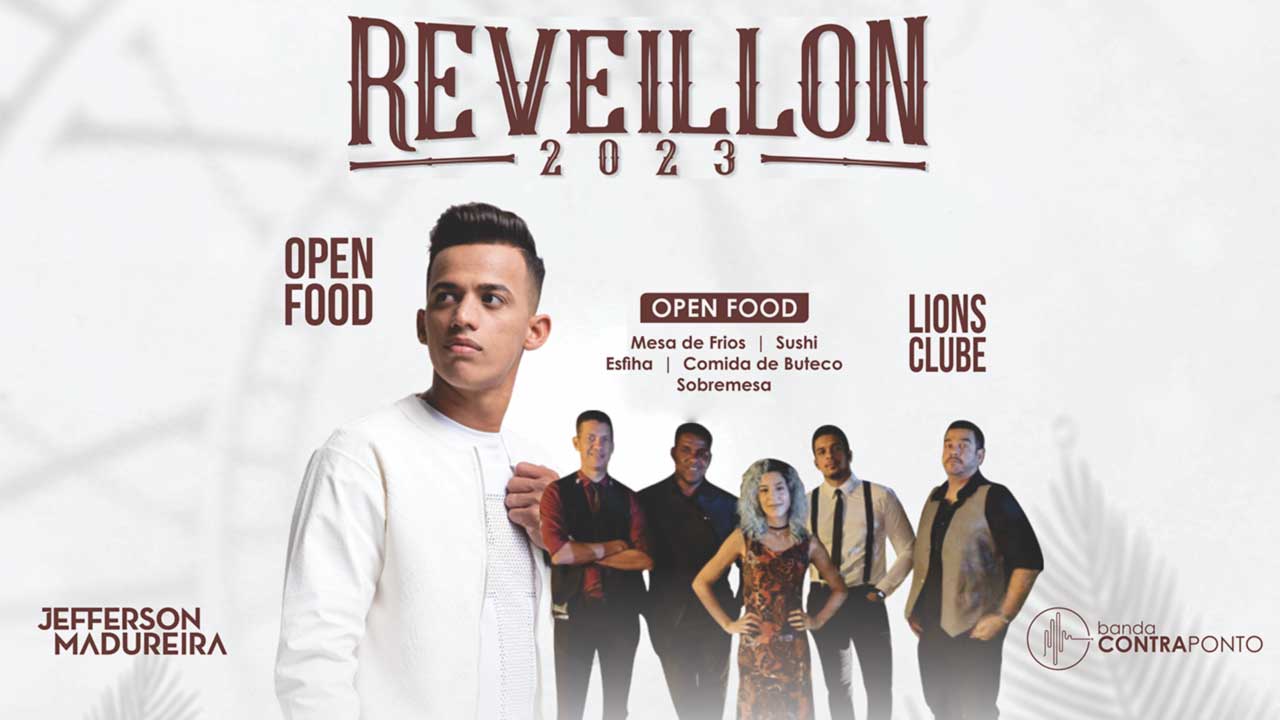 Réveillon 2023 é no Lions Club: completo open food e as melhores atrações; confira a seguir
