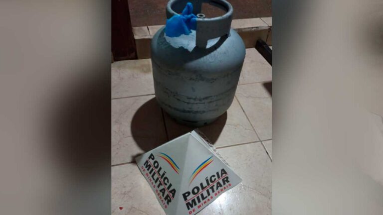 Autores de furto e homem que comprou botijão de gás furtado são presos pela PM na Olaria, em João Pinheiro