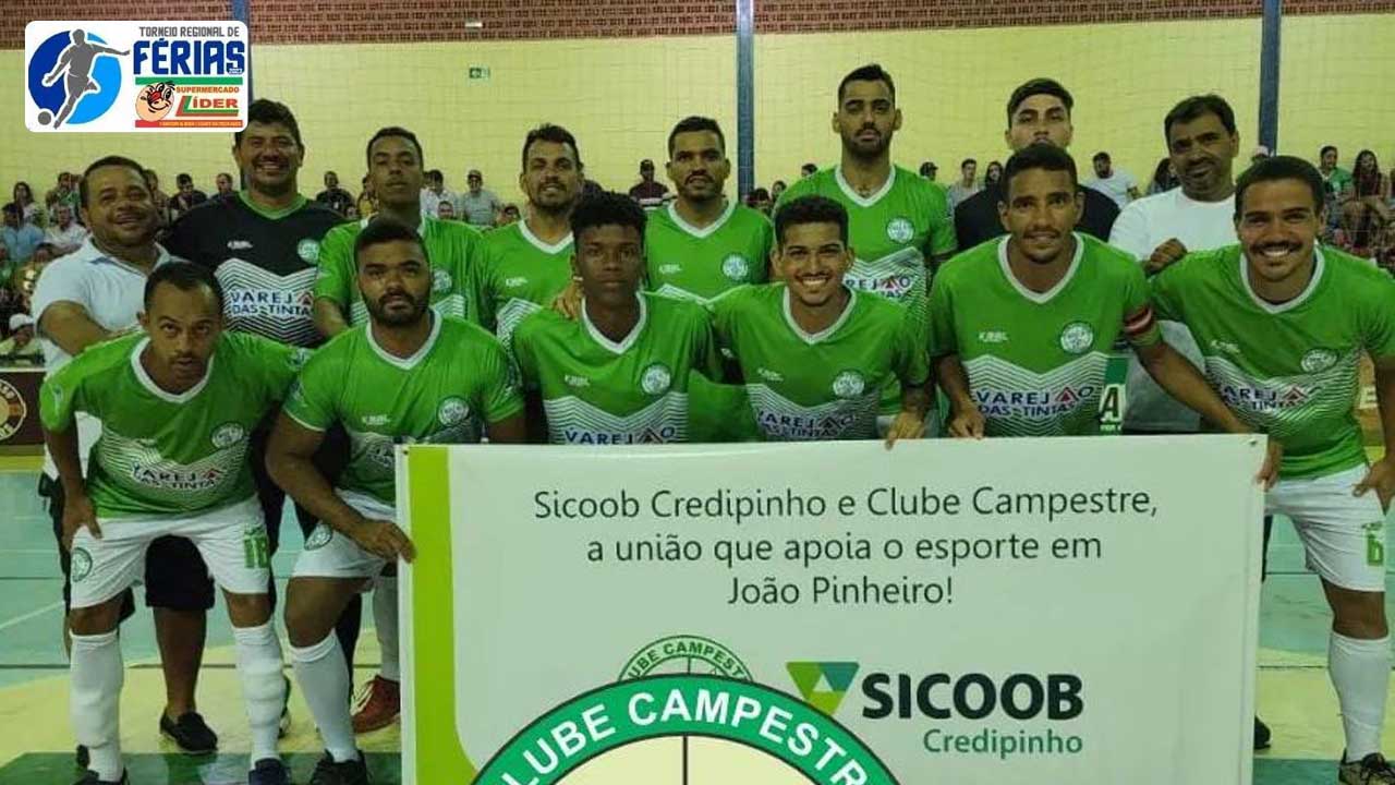 Equipe Pinheirense disputa a grande final do Torneio Regional de Férias contra time de Vazante nesta sexta-feira (27)