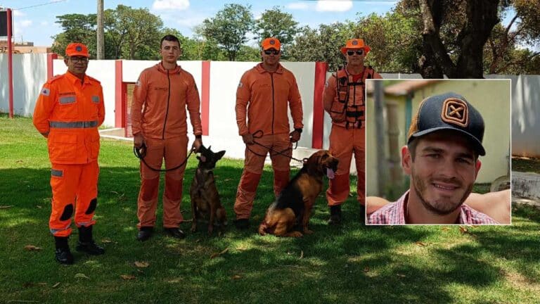 Buscas por Fernando Lubito entram no terceiro dia e recebem apoio de cães farejadores em João Pinheiro