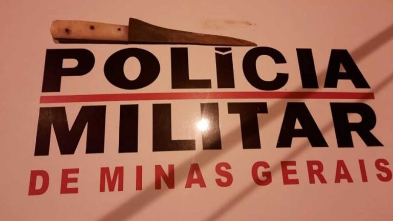 Foragido da justiça é preso com faca em Brasilândia de Minas durante batida policial