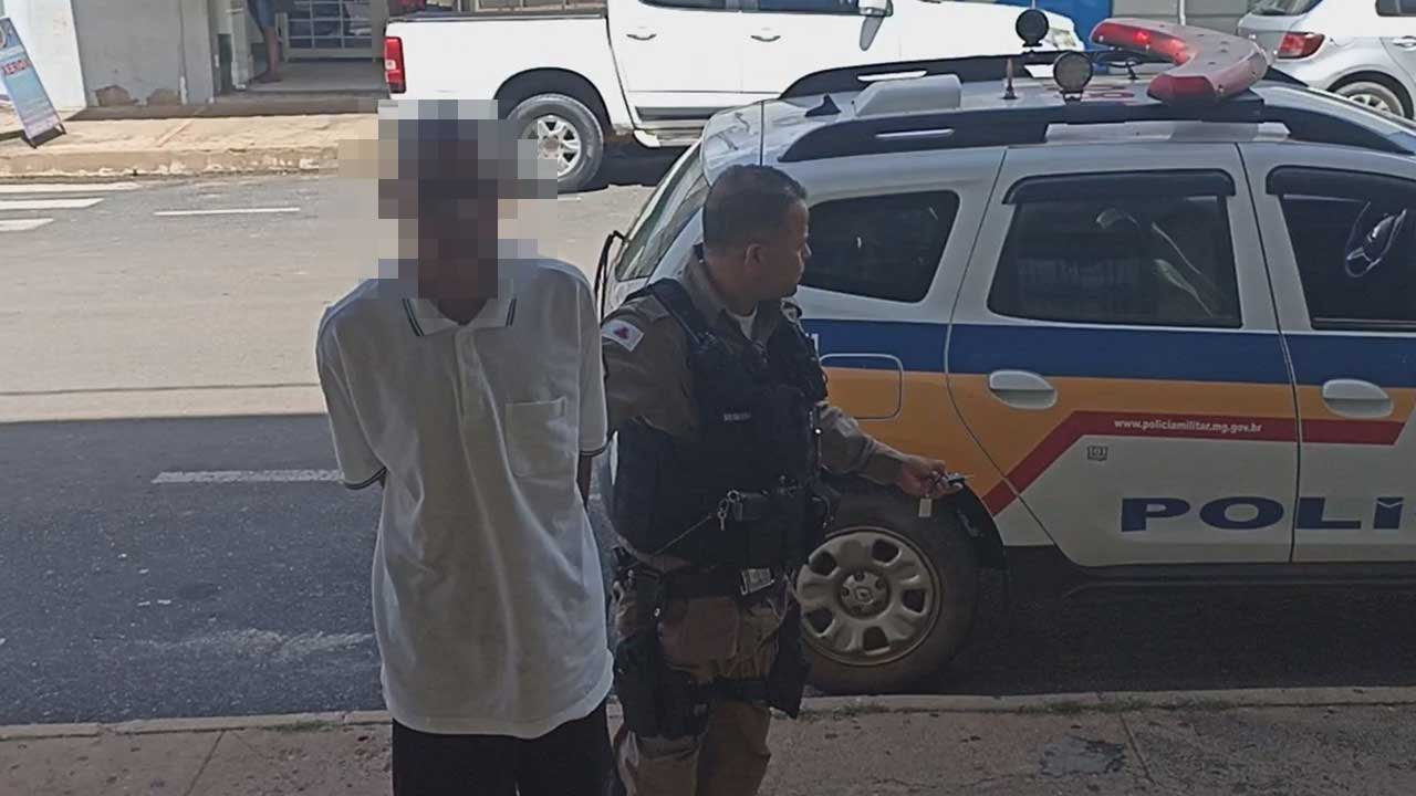 Polícia flagra furto de motocicleta em plena luz do dia e jovem de 19 anos é preso em Brasilândia de Minas