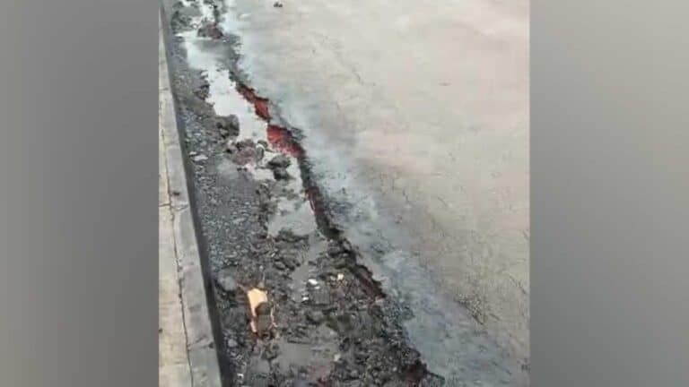 Morador questiona qualidade de tapa buracos da prefeitura após chuva danificar asfalto em João Pinheiro