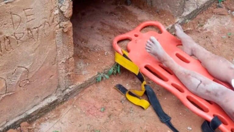 Mulher é enterrada viva em túmulo após ser agredida por vingança em Minas Gerais