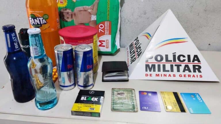 Polícia prende três indivíduos que estavam utilizando cartão furtado para fazer compras em João Pinheiro