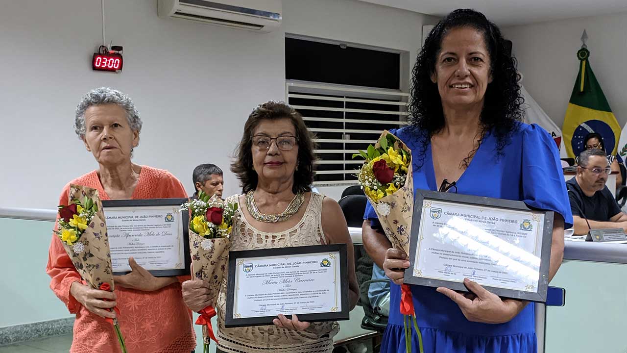 Três mulheres inspiradoras recebem honraria no projeto 
