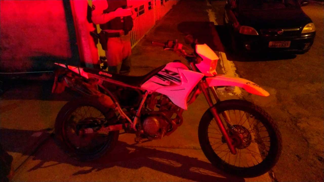 PM recupera motocicleta furtada em Brasilândia de Minas e identifica ladrão e receptador
