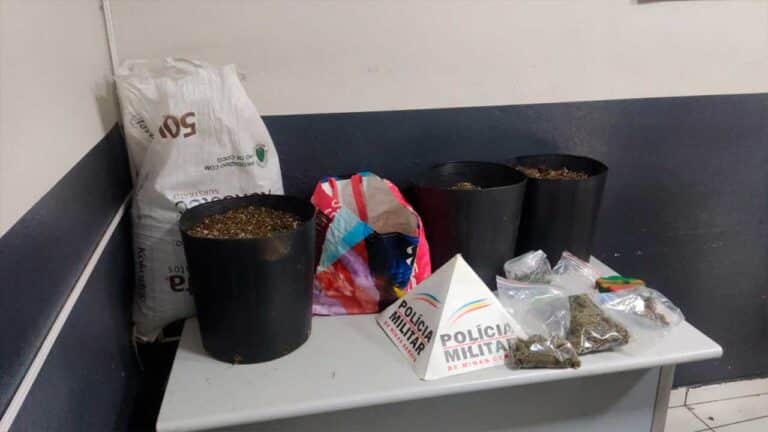 Comerciante e advogado são levados à delegacia após PM encontrar maconha em tabacaria, em Patos de Minas