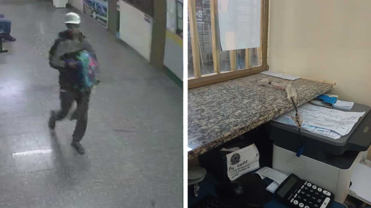 Ladrão furta monitor do guichê da Novo Horizonte na rodoviária de João Pinheiro