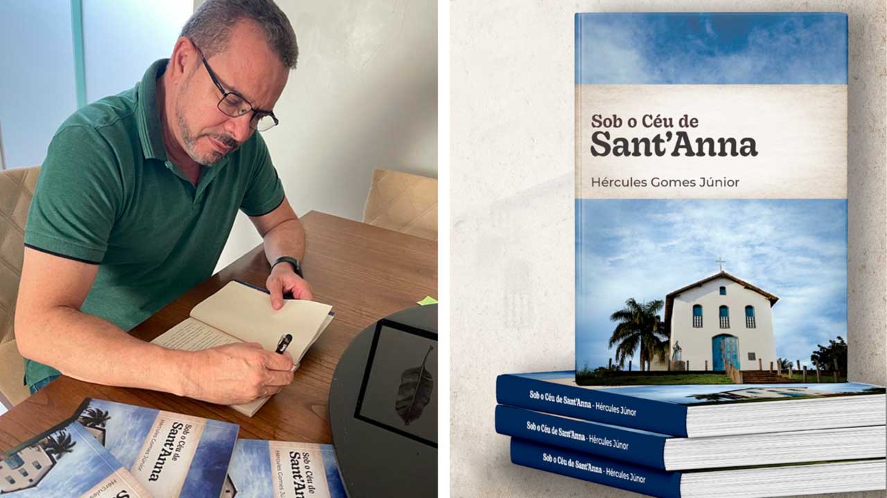 Hércules Júnior lança livro 'Sob o Céu de Sant'Anna', uma viagem pelas lendas e histórias de João Pinheiro