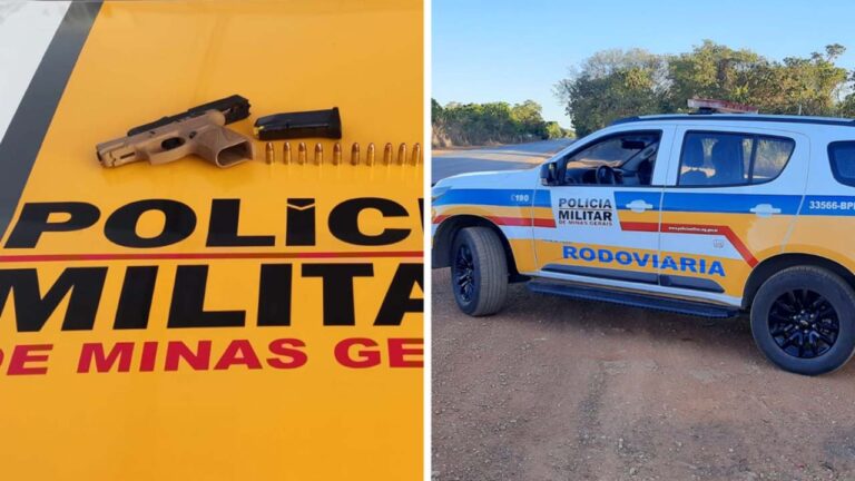 Jovem de 22 anos é preso em flagrante por porte ilegal de arma durante operação policial em João Pinheiro