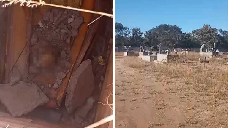 Cadáver exposto e descaso: população denuncia estado deplorável do cemitério de Luizlândia do Oeste (JK)