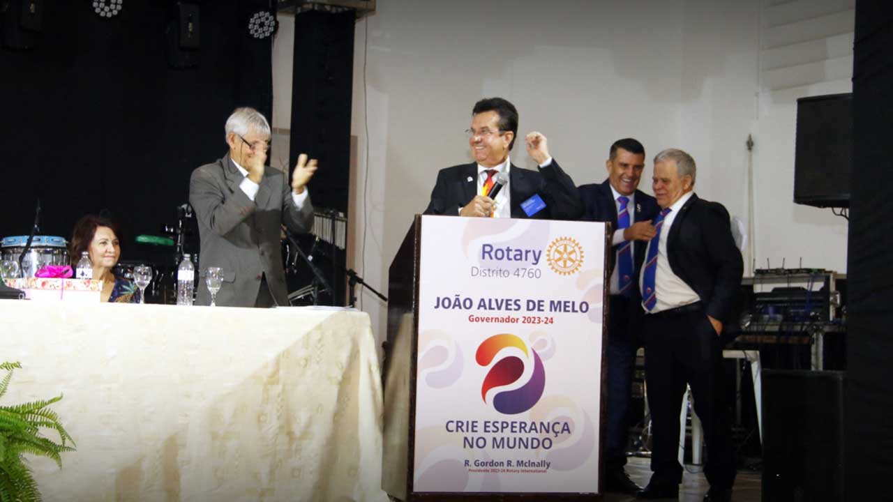 Pinheirense João Alves de Melo é empossado como Governador do Rotary Internacional Distrito 4760