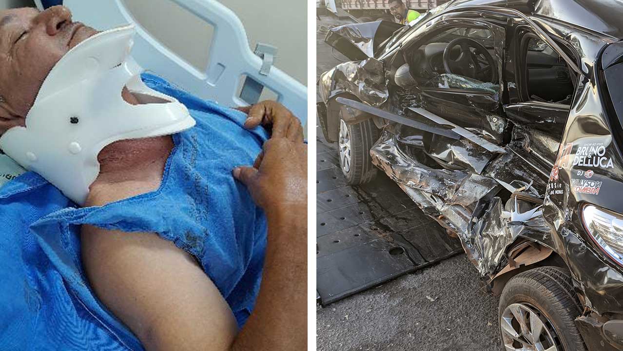 Motorista de 62 anos envolvido em grave acidente no trevo da BR-040 com a MG-181 apresenta quadro estável