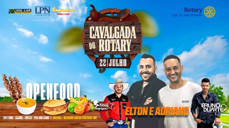Tradicional Cavalgada do Rotary acontece neste sábado (22), em João Pinheiro; garanta seu ingresso