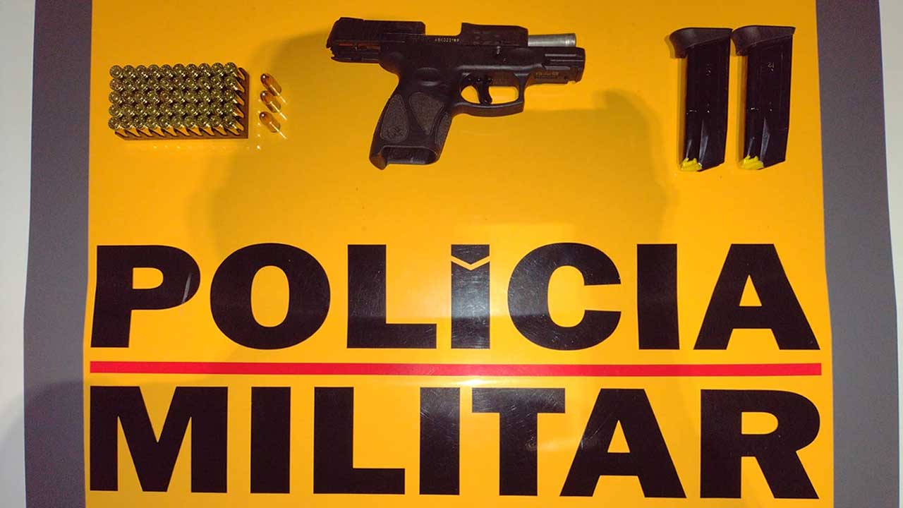Motorista embriagado é preso por porte ilegal de arma de fogo na MG-181, em Brasilândia de Minas