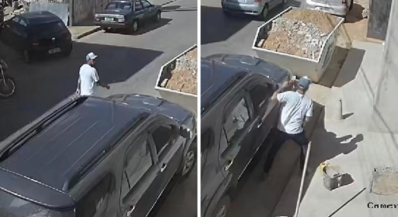 Ladrão furta bolsa do interior de veículo no Centro de João Pinheiro