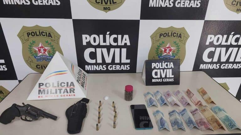 Dois são presos em uma barbearia suspeitos de lesão corporal, tráfico e porte de arma em João Pinheiro