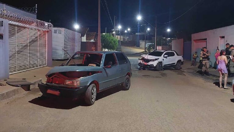 Motorista embriagado bate em veículo estacionado, tenta fugir e acaba preso pela Polícia em João Pinheiro