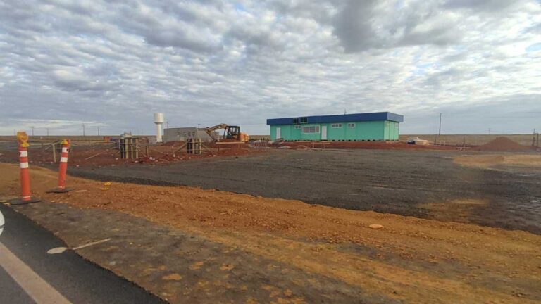 Construção das praças de pedágio na BR-365 já estão a todo vapor; nenhum sinal de duplicação