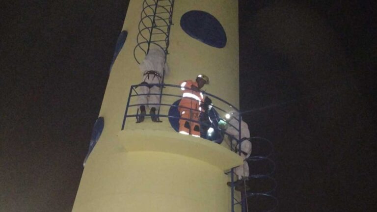 Enxame de abelha Europa é capturado pelo Corpo de Bombeiros em creche de João Pinheiro