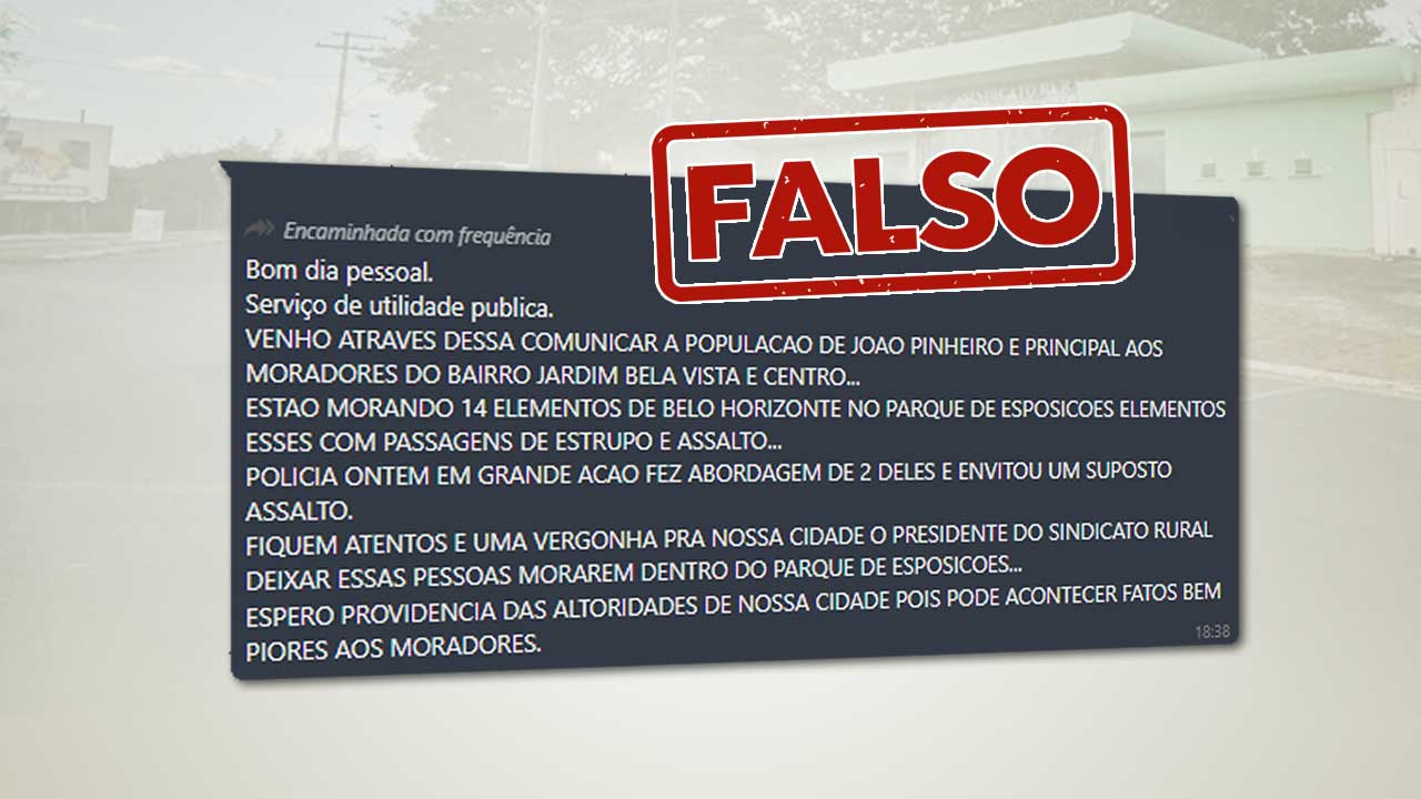 Notícia falsa envolvendo trabalhadores alojados no Parque de Exposições é desmentida em João Pinheiro