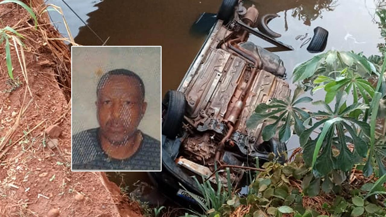 Motorista de 58 anos morre após perder controle da direção e carro cair de ponte em Brasilândia