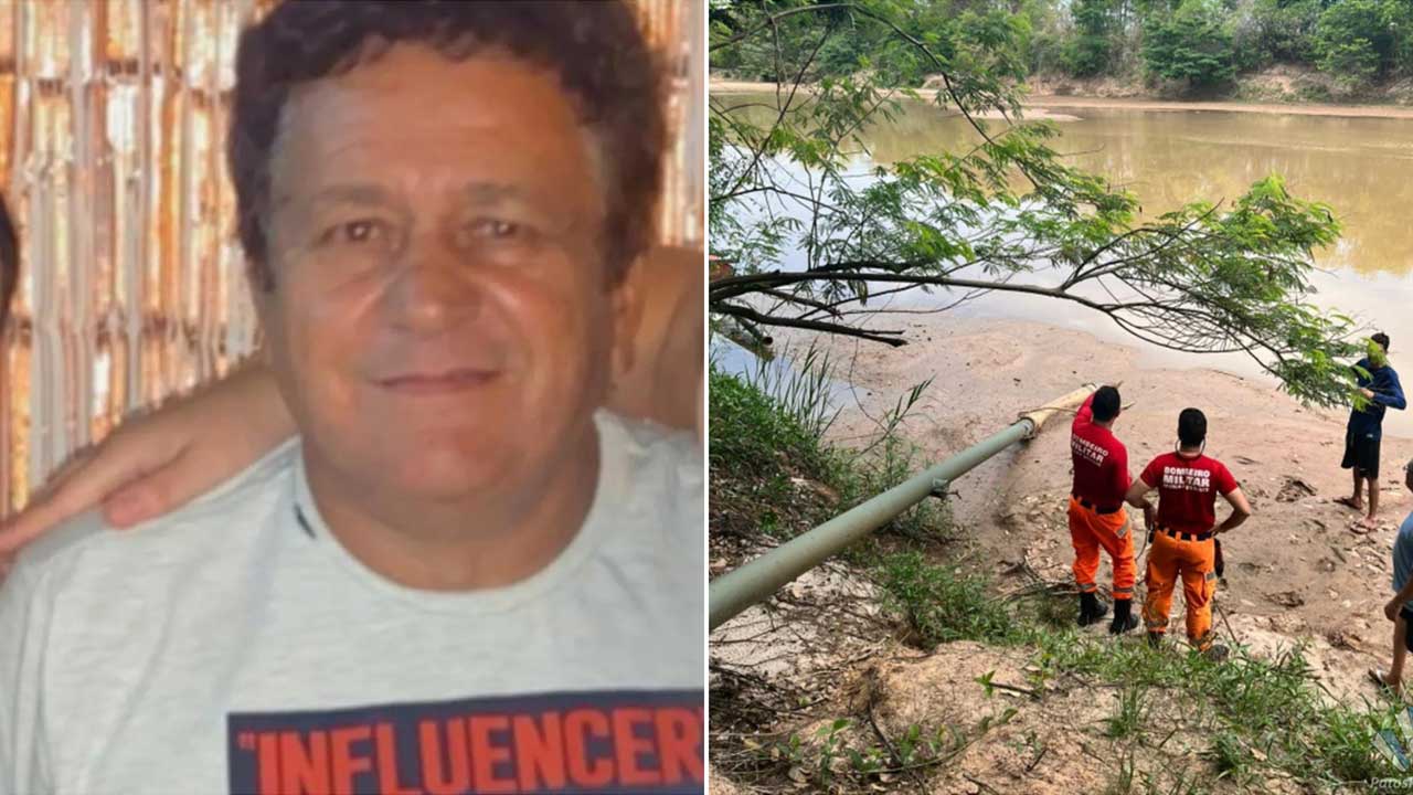 Pescador morre afogado ao afundar em poço criado por draga na região do Porto Diamante, em Presidente Olegário