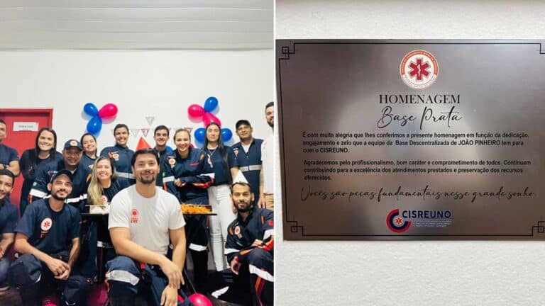 SAMU de João Pinheiro conquista o título “Base de Prata” dentre os 33 municípios do CISREUNO