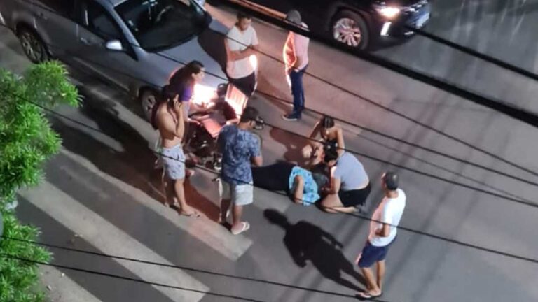 Cadeirante de 55 anos é atropelada na faixa de pedestres em João Pinheiro; vítima foi socorrida pelo SAMU