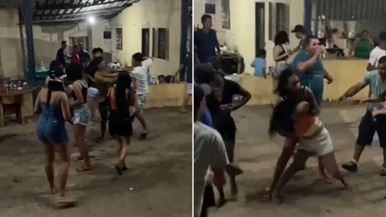 Confraternização de empresa termina em pancadaria na Vila das Lages, em João Pinheiro; veja o vídeo