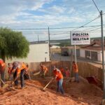 Obra do novo quartel da Polícia Militar recebe reforço dos Legendários de João Pinheiro