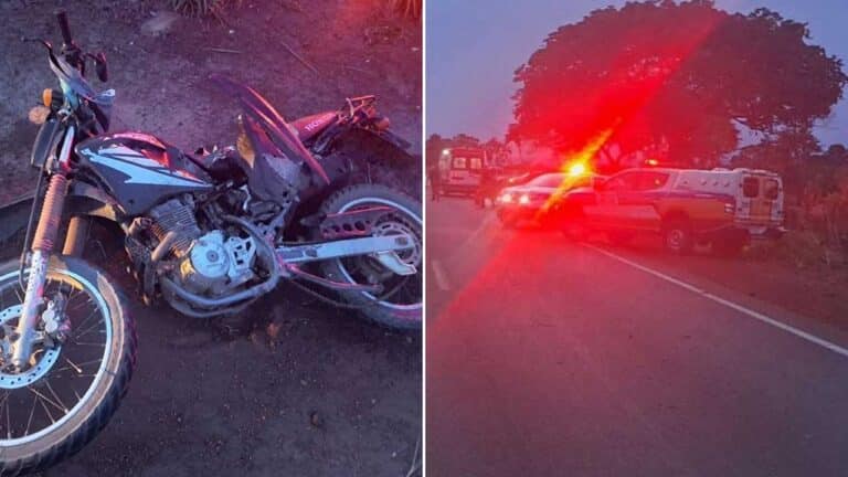 Motociclista morre após ser atingido por carro na MG-181, em Riachinho