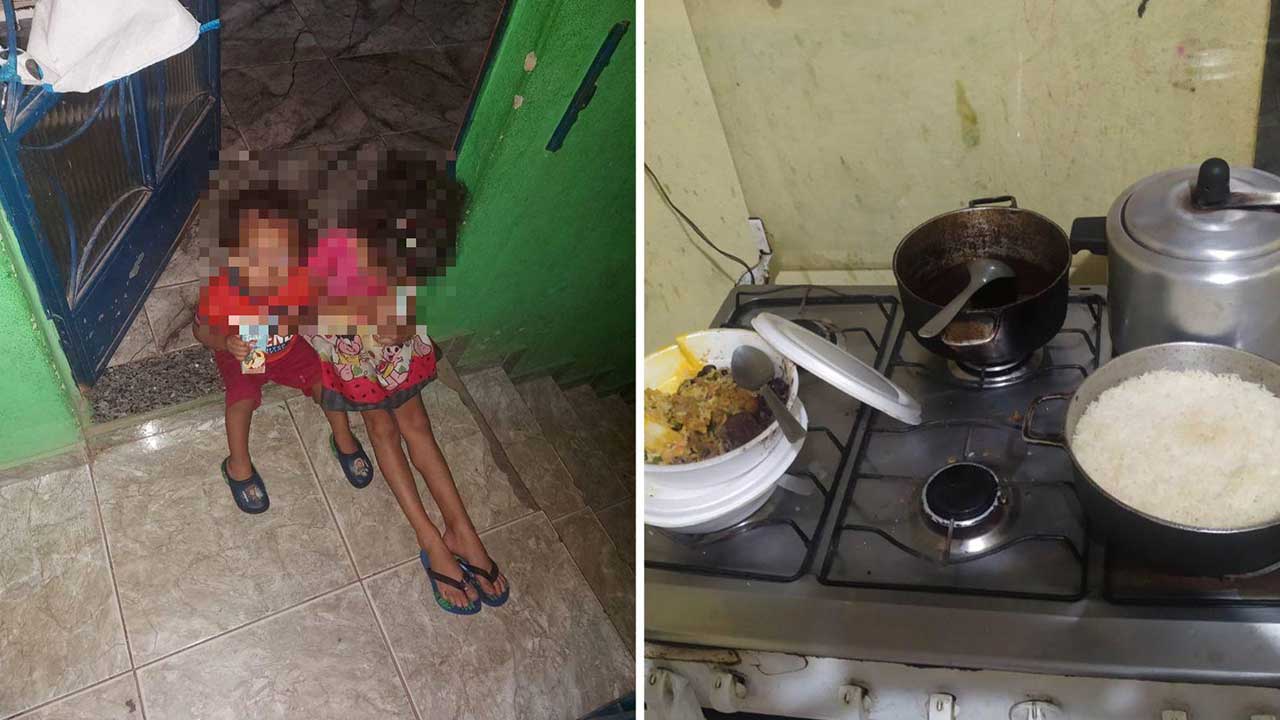 Polícia resgata crianças deixadas sem água e com comida estragada após mãe abandoná-las para ir em forró em MG