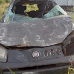 Colisão entre carro e caminhão deixa três feridos na MG-410 em Presidente Olegário