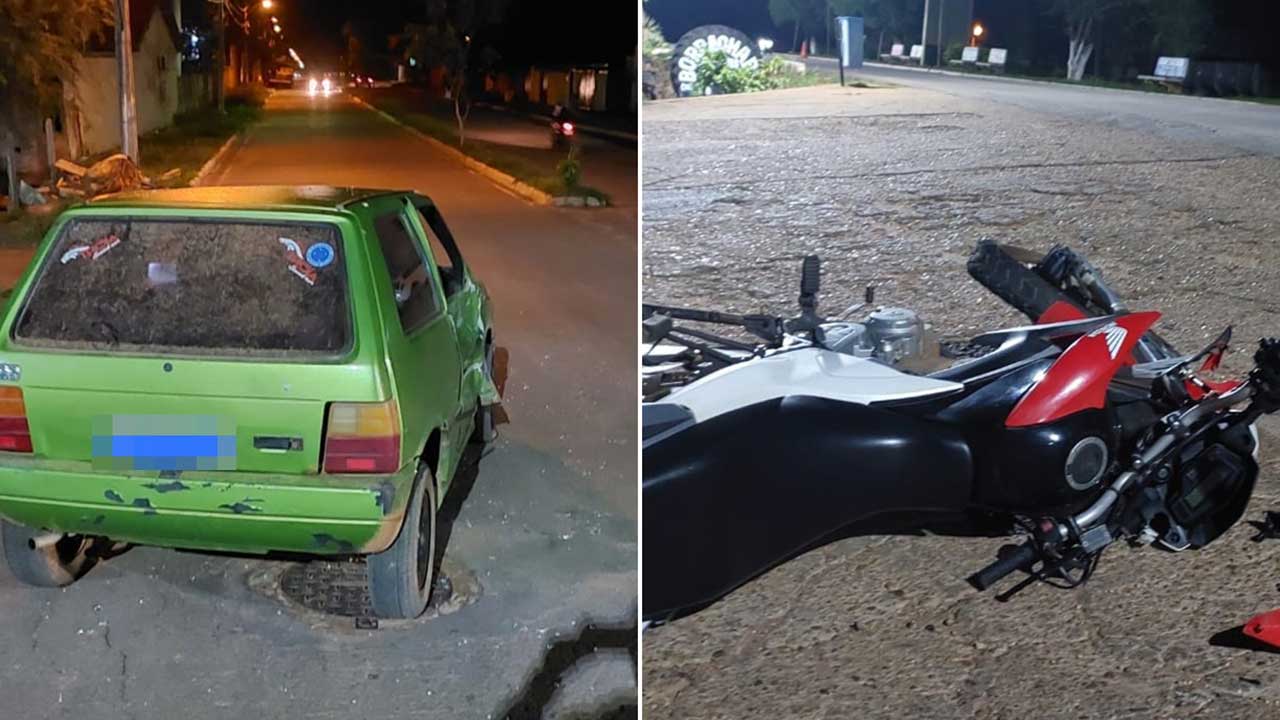 Motorista embriagado provoca acidente e acaba preso na noite da virada em Brasilândia de Minas