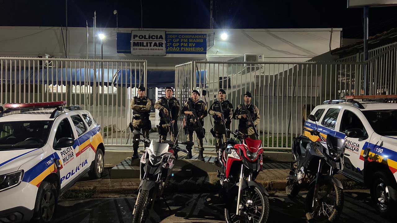 Operação “Rolezinho”: PM apreende mais três motocicletas roubadas em João Pinheiro; dois motociclistas foram presos