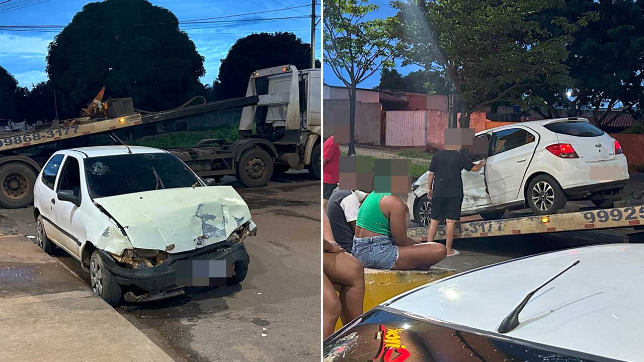 Motoristas se envolvem em acidente no cruzamento Horácio Dornelas com a Aristeu de Oliveira, em João Pinheiro