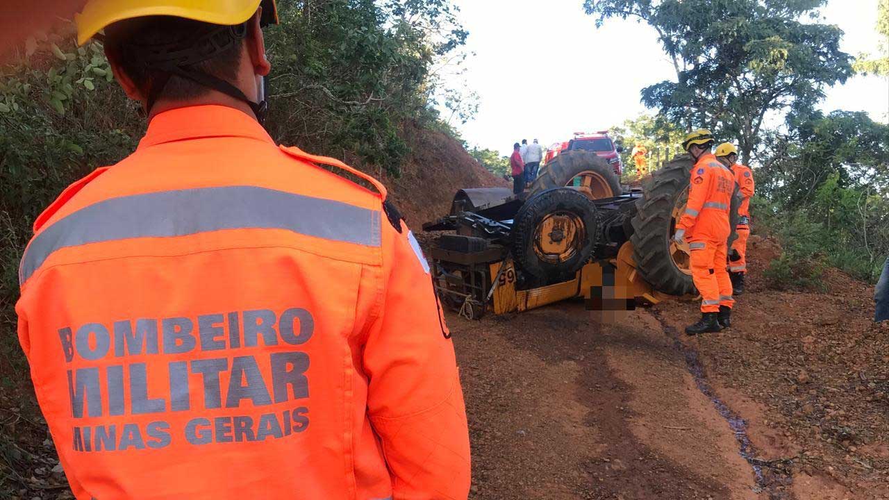 Produtor rural de 64 anos morre em acidente com trator na zona rural de Presidente Olegário