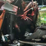 Homem morre ao lado da esposa e do filho em acidente com caminhão na BR-365