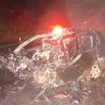 Motorista morre na hora em colisão frontal com carreta na BR-040 em São Gonçalo do Abaeté
