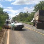 Polícia prende motorista embriagado que provocou acidente com carreta na MG-181 em Brasilândia de Minas