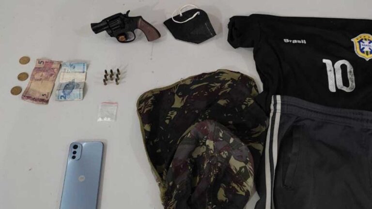 Ladrão rouba posto de combustíveis, foge a pé e acaba preso pela Polícia em Brasilândia de Minas