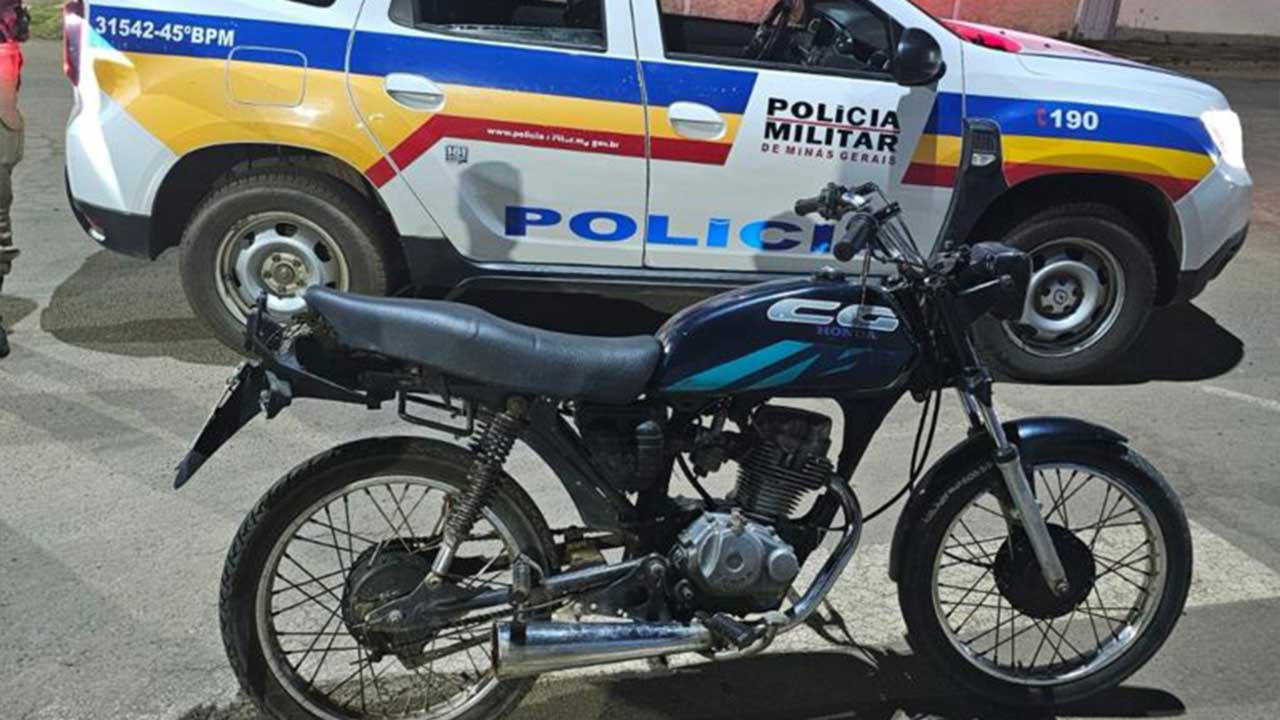 Virou rotina: Polícia apreende mais uma motocicleta adulterada em João Pinheiro; jovem de 18 anos foi preso