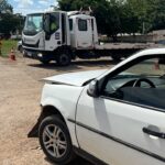 Motorista usa acesso irregular e provoca acidente na BR-040, em João Pinheiro