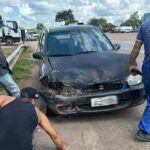 Motorista usa acesso irregular e provoca acidente na BR-040, em João Pinheiro