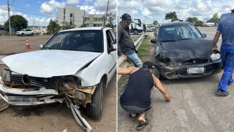 Motorista usa acesso irregular e provoca acidente na BR-040, em João Pinheiro