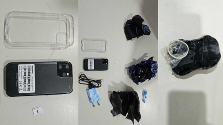 Mulher é flagrada tentando entrar no Presídio com telefone, carregador e chip escondidos nas partes íntimas